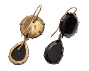 viktoriánus gyászékszerek jet